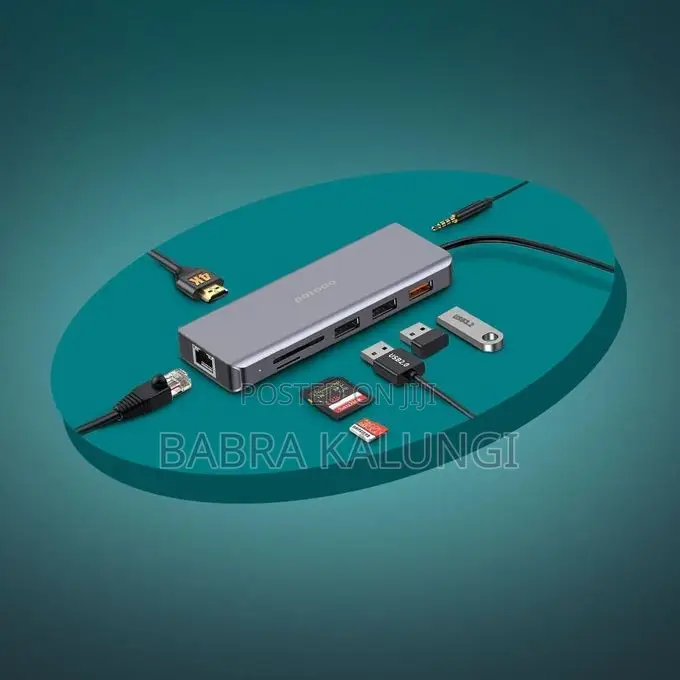 Porodo 9-in-1 Usb-C Hub Multiport Adapter With 100w Pd