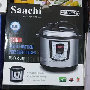 Saachi 8-litres Electric Pressure Cooker 10 In1  With Food Steamer