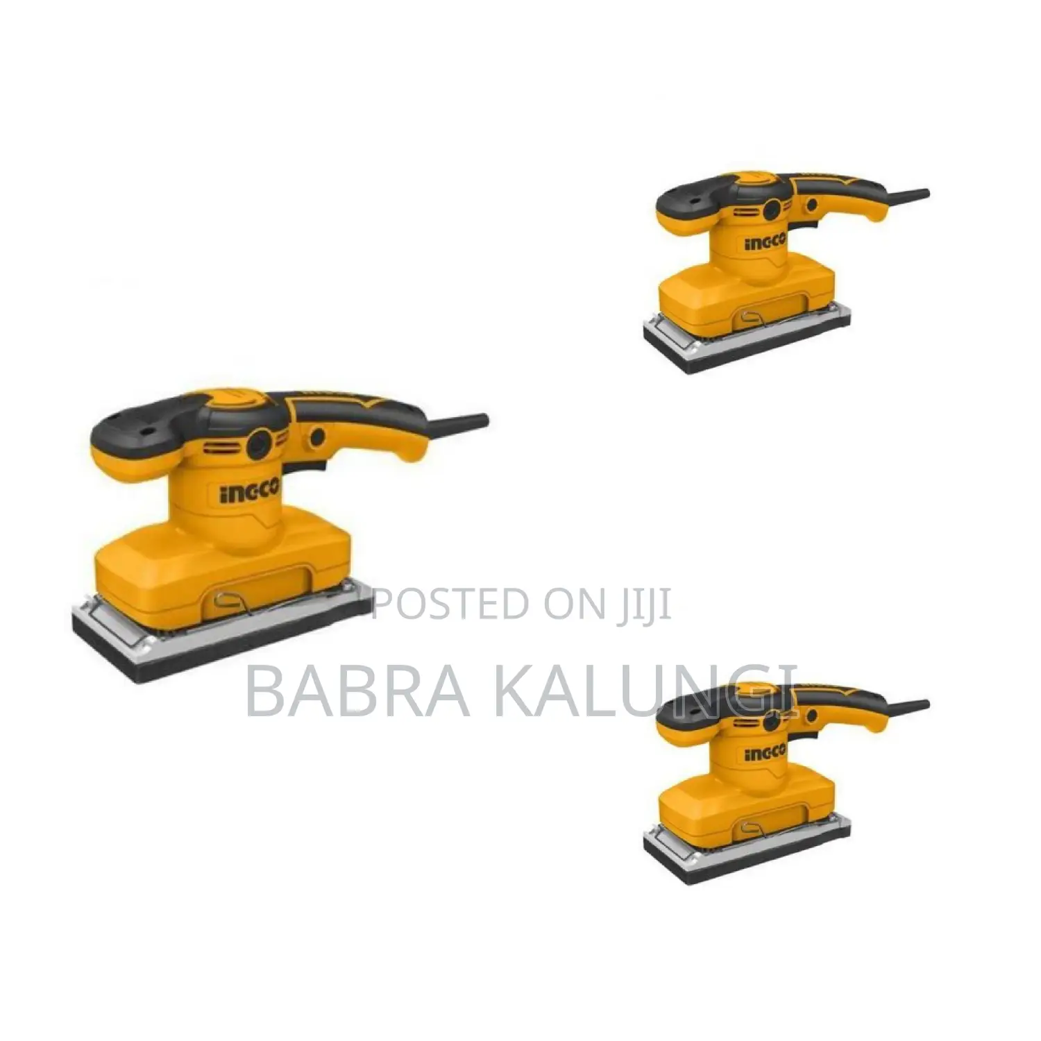 Ingco Fs3208 Finishing Sander 320w , 93*185mm - Yellow,Black