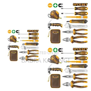 Ingco 9 Piece Hand Tools Set