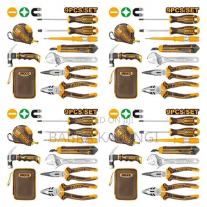 Ingco 9 Piece Hand Tools Set