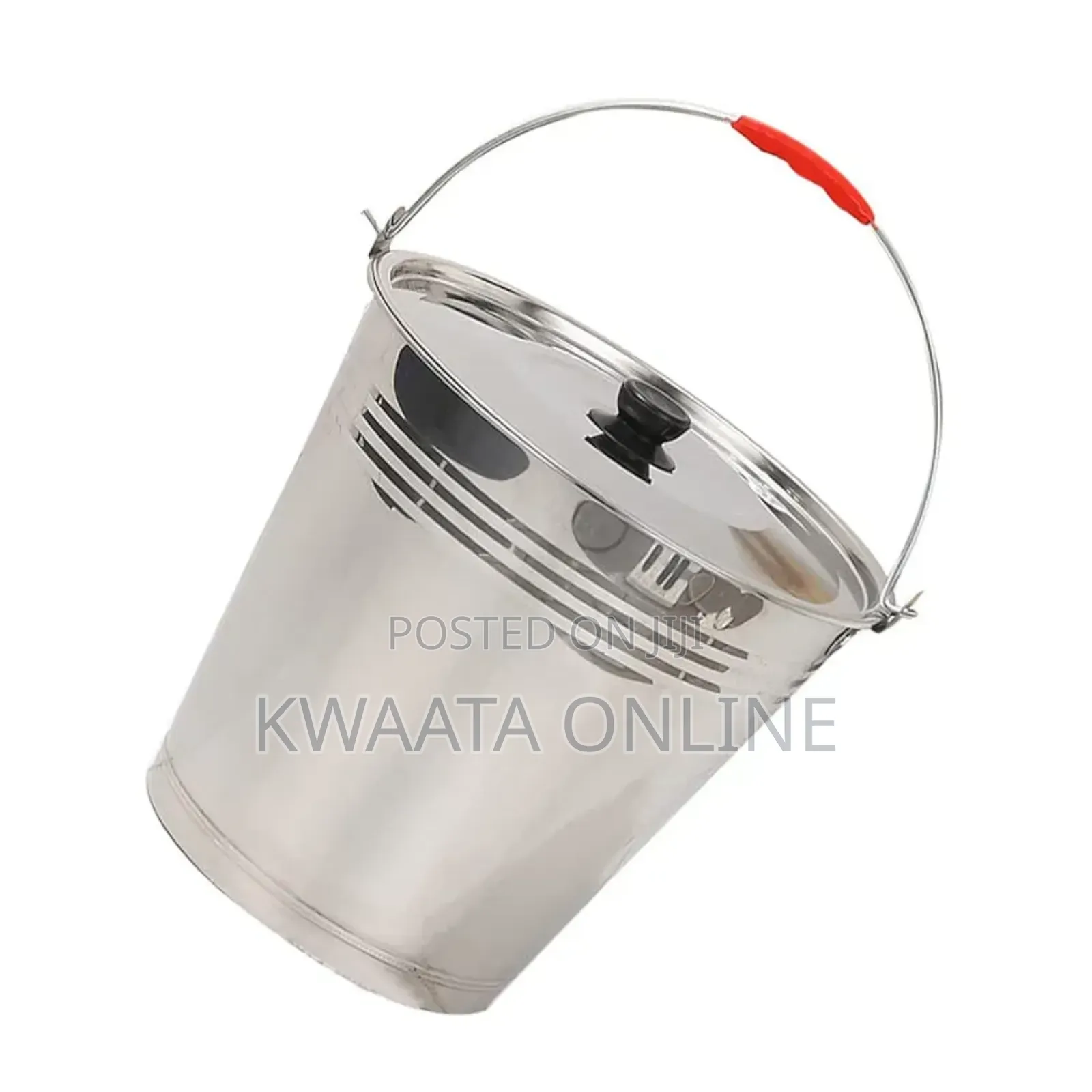 6 Piece -Stainless Ice Bucket With Lid Steel Milk Can Storage Bucket