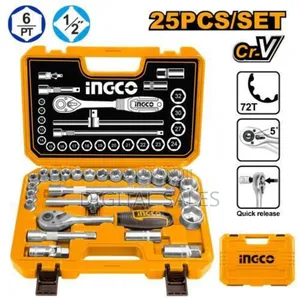 Hkts12251 - 25 PCS 1/2" Socket Set - Orange