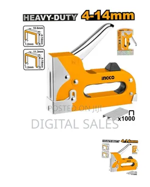 Ingco Hsg1404 - Heavy Duty Staple Gun - Orange0