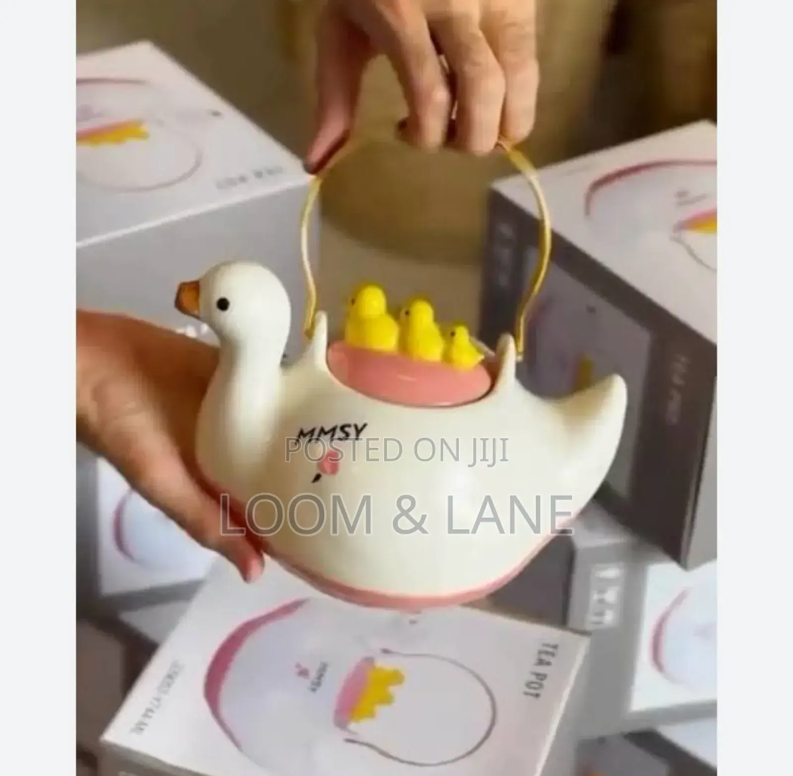 1000ml Ceramic Duck Teapot