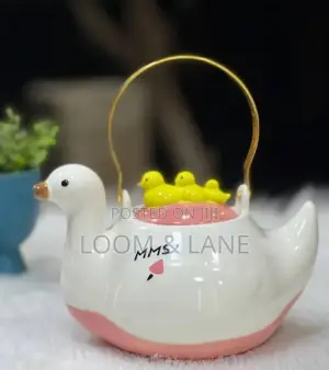 1000ml Ceramic Duck Teapot