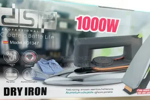 DSP Professional Dry Iron 1000w With Aluminum Soleplate Kd1347