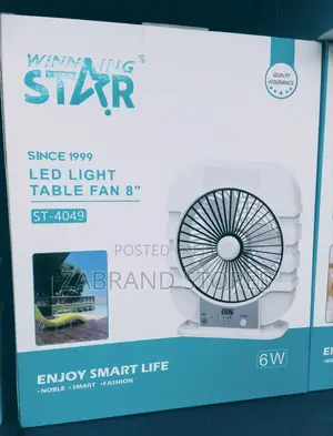 Led Light Table Fan "8"