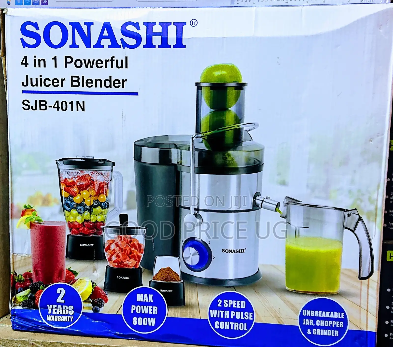 Sonashi 4in1 Powerful Juicer/Blender SJB-401n