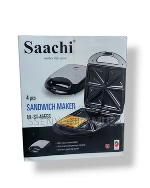 Saachi Nl-St-4655s 4-Slice Sandwich Maker - Non-Stick Coated
