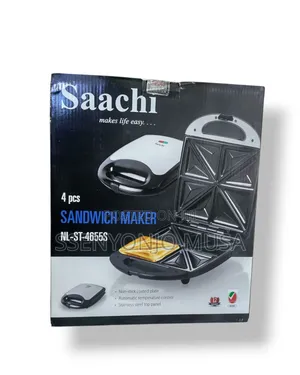 Saachi Nl-St-4655s 4-Slice Sandwich Maker - Non-Stick Coated