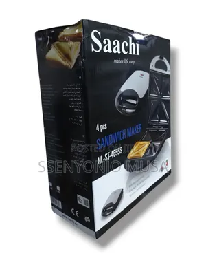 Saachi Nl-St-4655s 4-Slice Sandwich Maker - Non-Stick Coated
