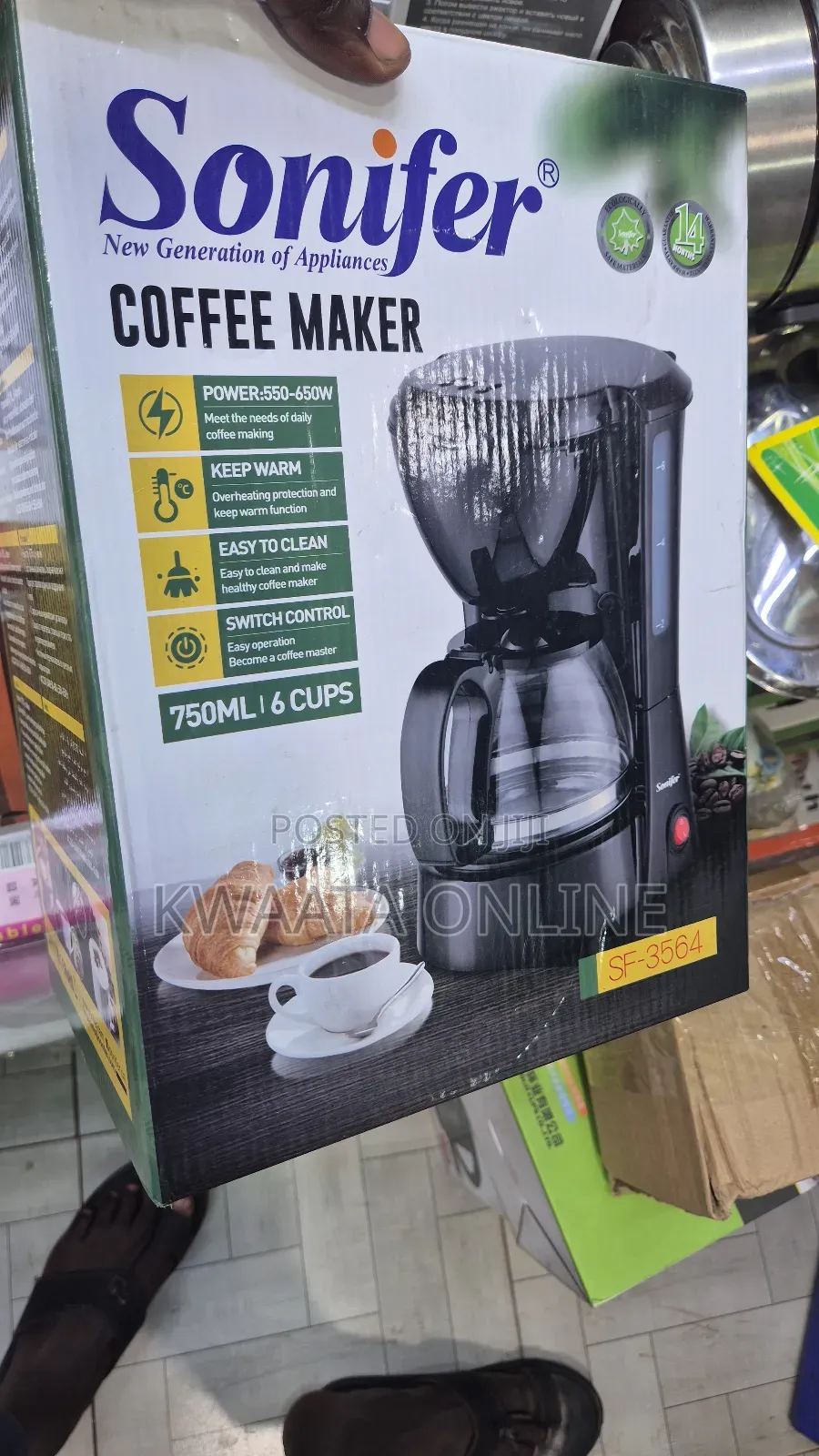 Sf-3564 Sonifer Home Use 220v Small 0.75l 8automatic Drip Coffee Maker