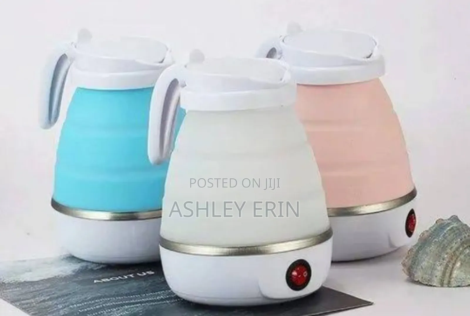 Silicon Foldable Electric Travel Kettle.
