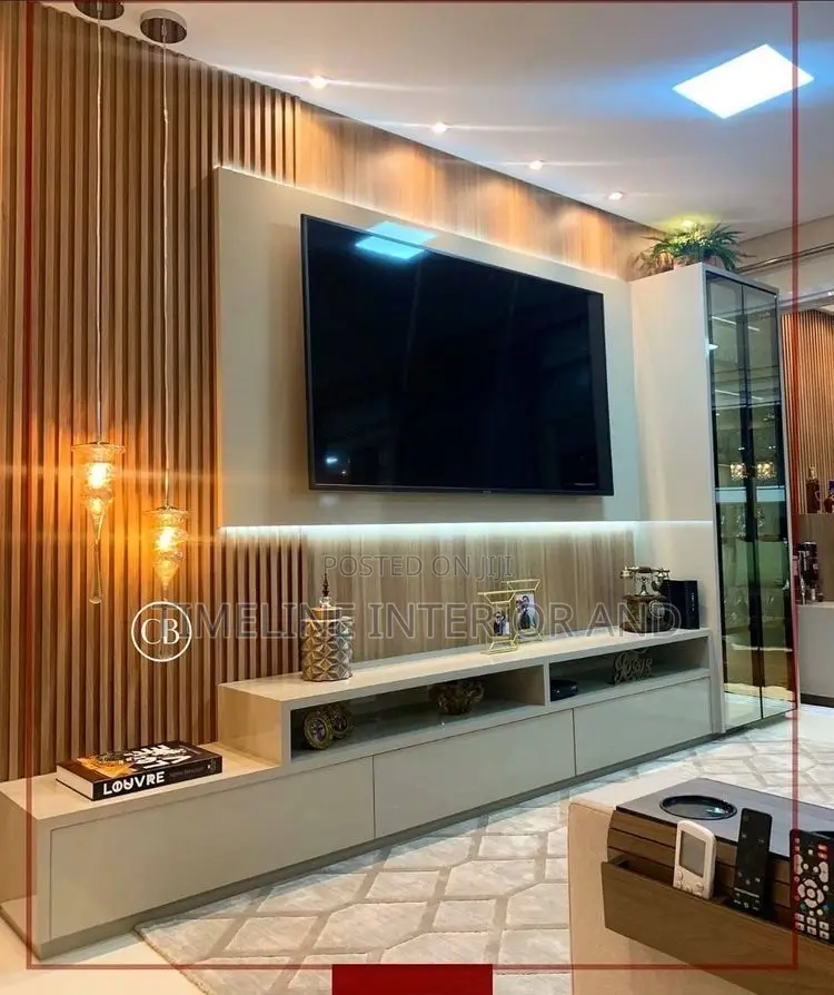 Luxury Marble Tv Unit – Wall Panel Design
