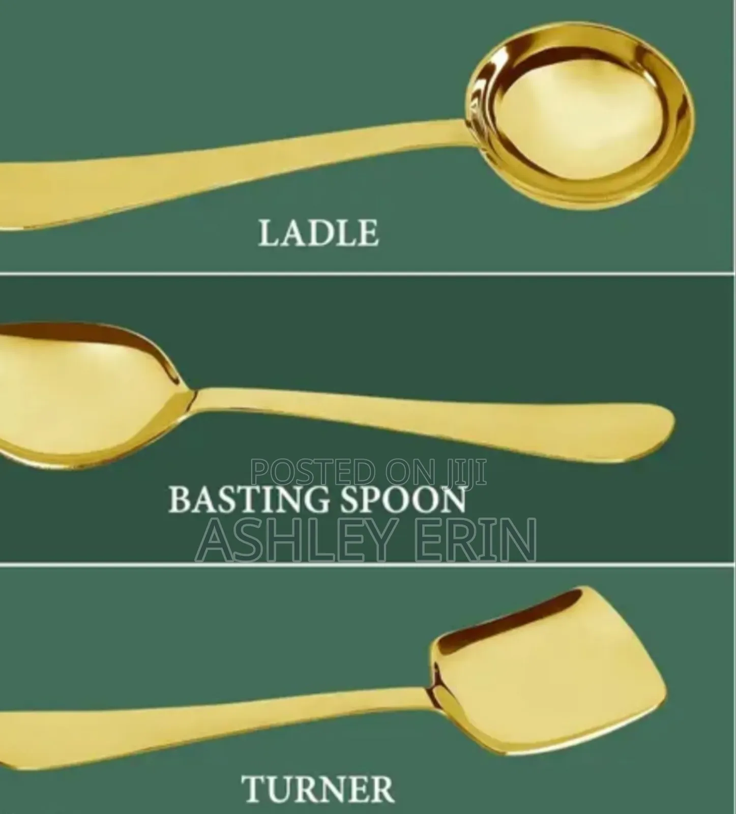3pcs Stainless Steel Serving Spoons Set
