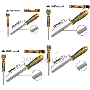 Ingco Hwhf088 -Half Round Wood File -Orange