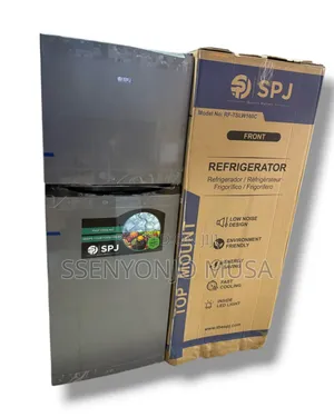 SPJ 160l Double Door Fridge - Top Freezer, Defrost, Silver-