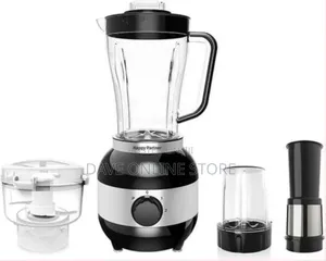 Hoffmans 4 in 1 Blender With Grinder Juicer Mill Food Processor-Black