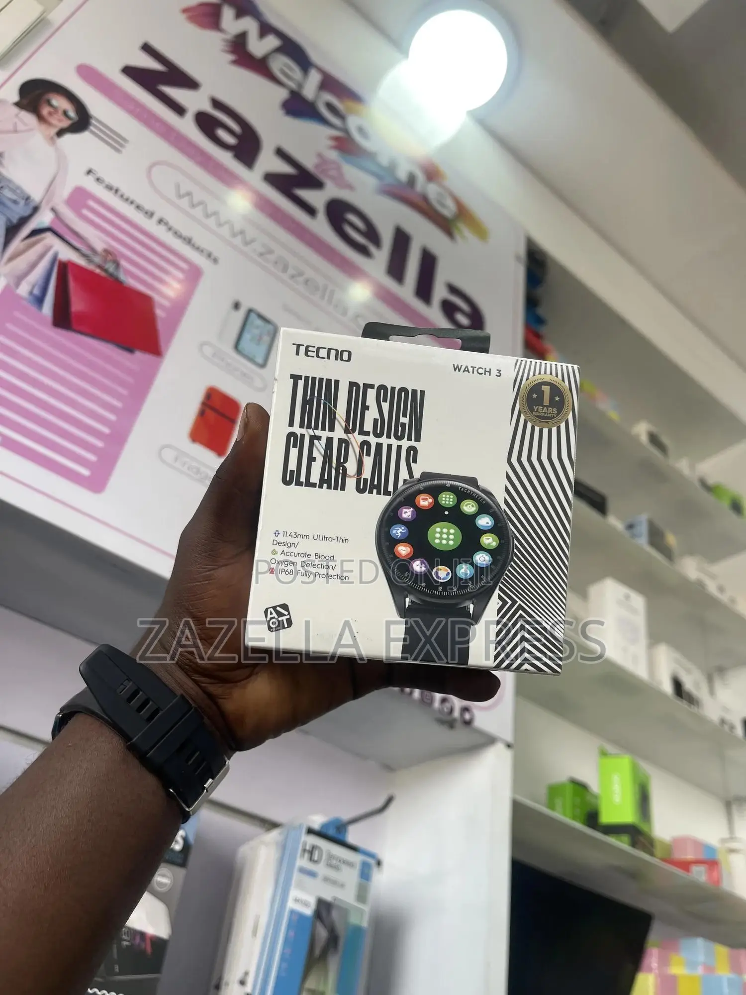 Tecno Watch 3 With One Year Warranty