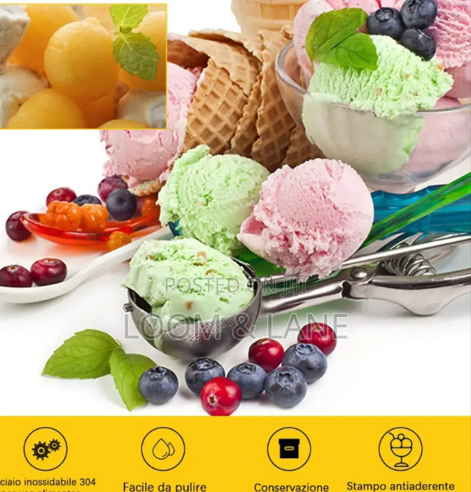 Stainless Steel Ice Cream Dispenser Spoon