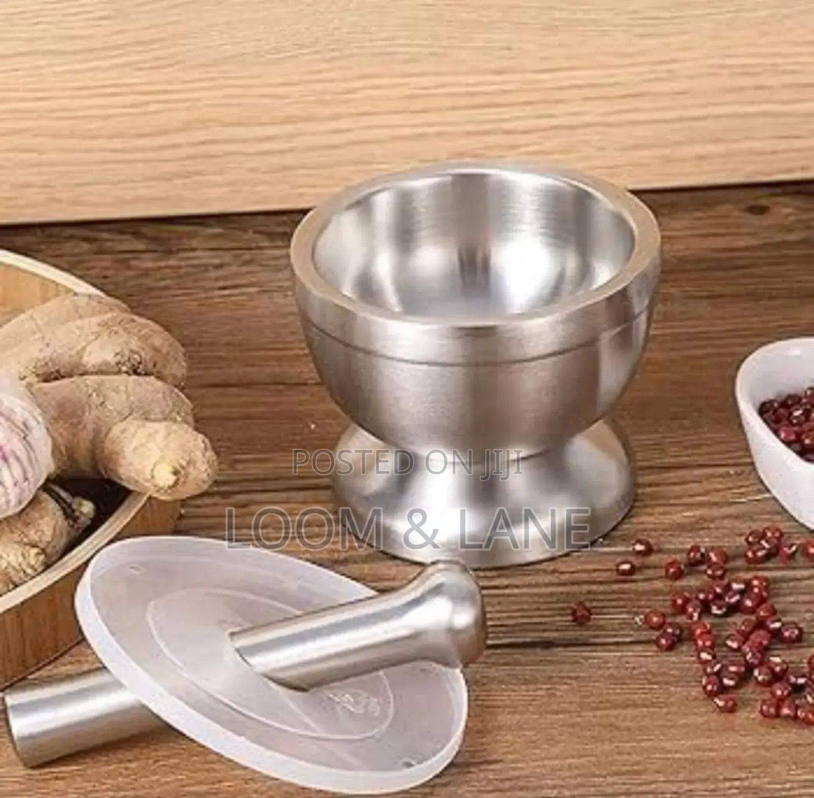 Heavy Stainless Steel Mortar and Pestle Set