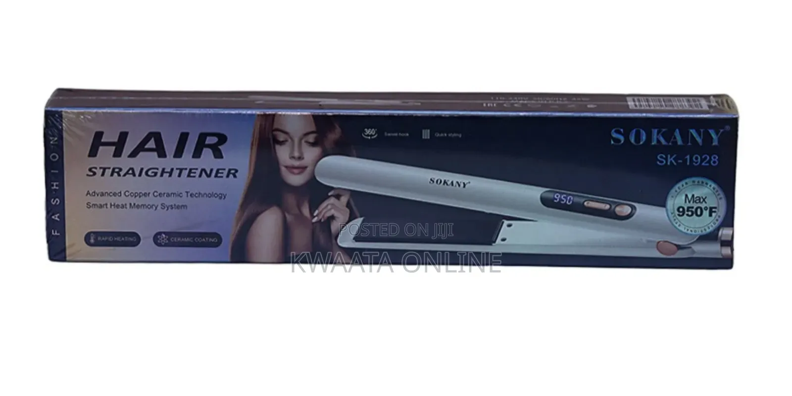 Sokany Hair Straightener With Advanced Copper Ceramic Technology