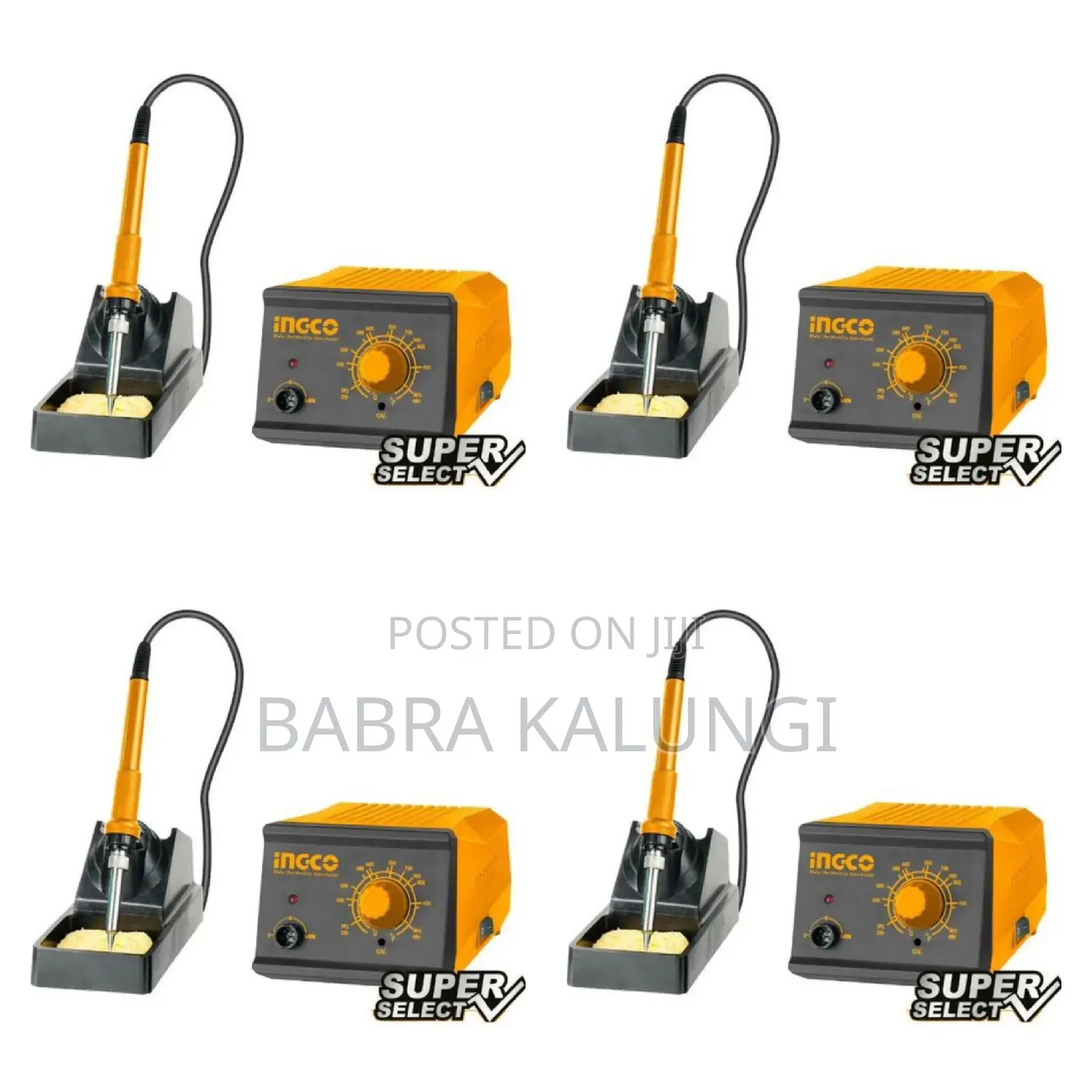 Ingco Soldering Station - Orange, Black