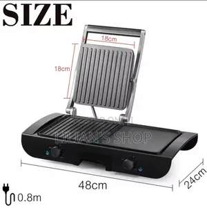 Sonifer 2-in-1 Electric Grill With Both A Baking Plate
