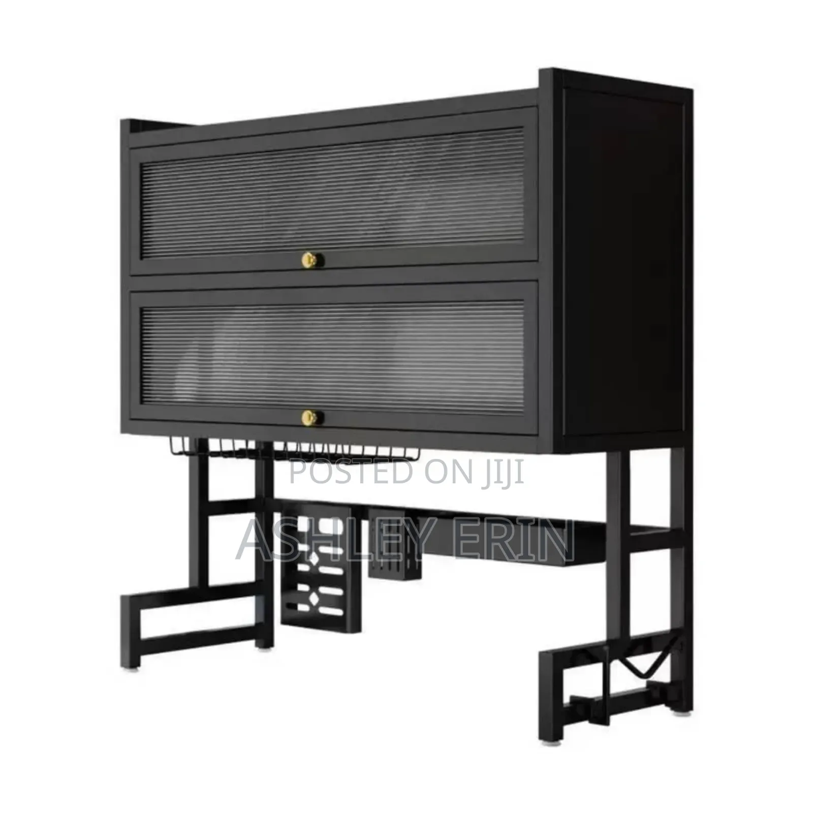 Dustproof Double Dish Cabinet Organiser Rack