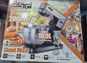 3in1 Dsp Heavy Duty Km3055 Stand Mixer Baking Bread Dough Mixer -10l
