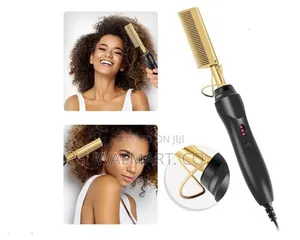Electric Hot Comb Hair Straightener