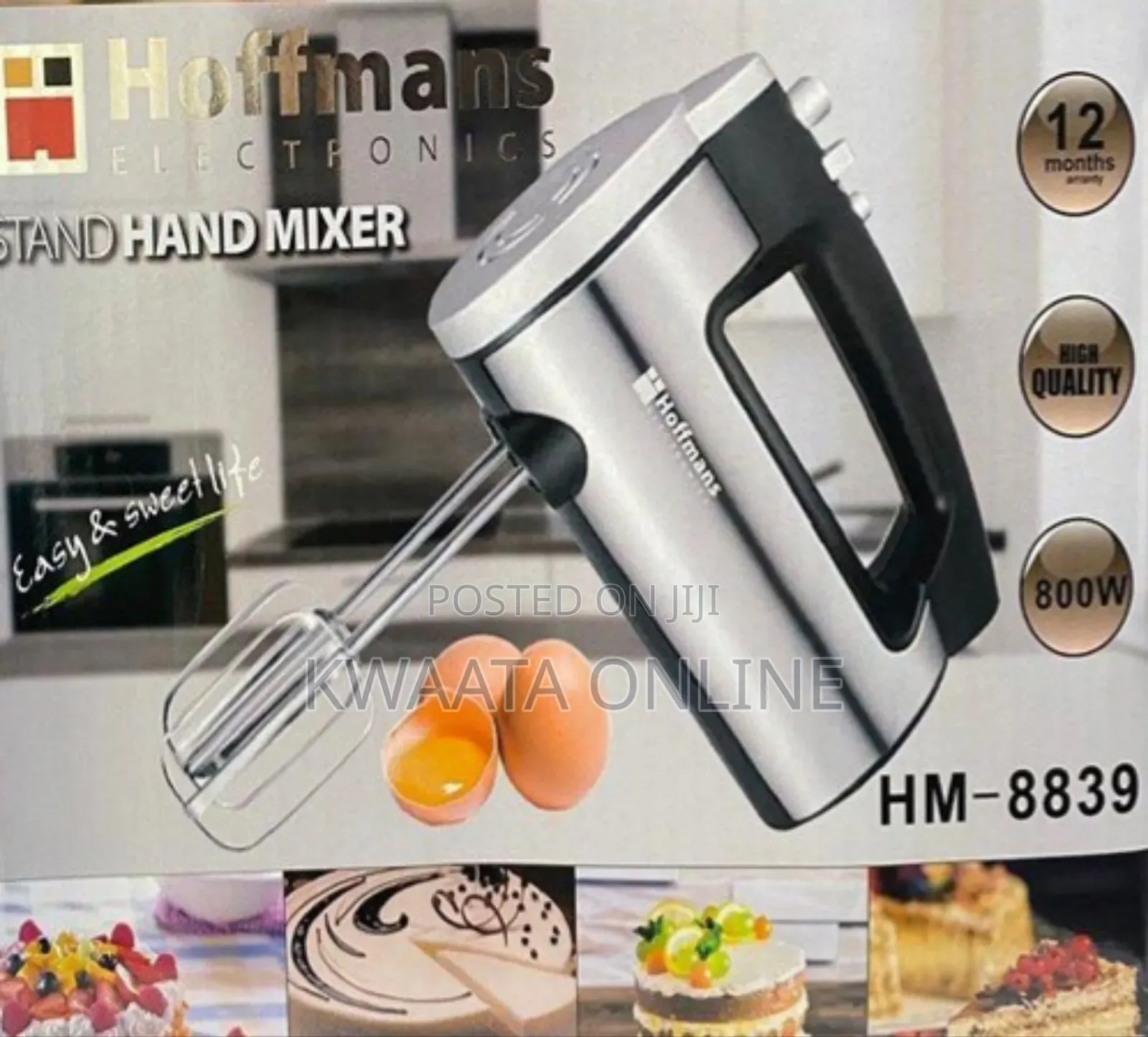 800w Hoffmans Hm-8839, Electric Hand Mixer