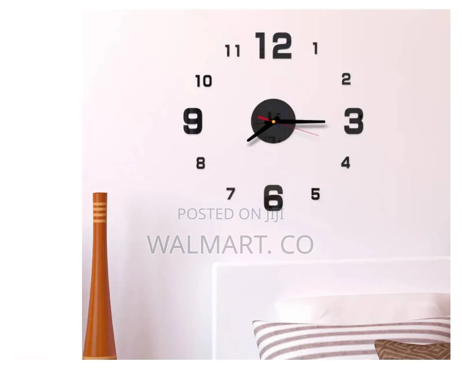 3d Frameless Wall Clock
