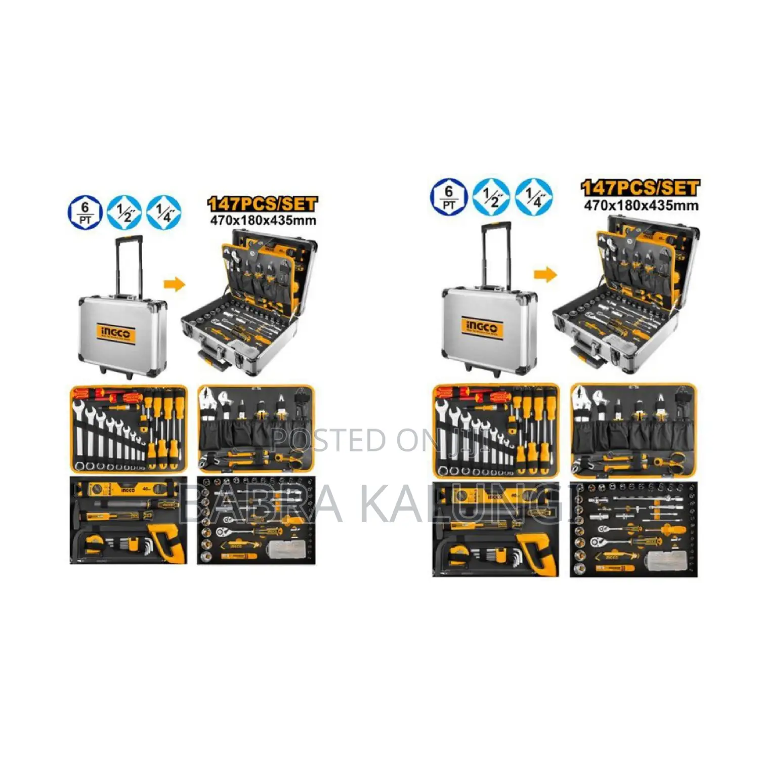 147 Piece Hand Tools Set
