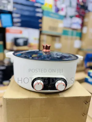 Electric Hot Pot, 5 L Electric Cooking Pot  2 Column Multi Cooker