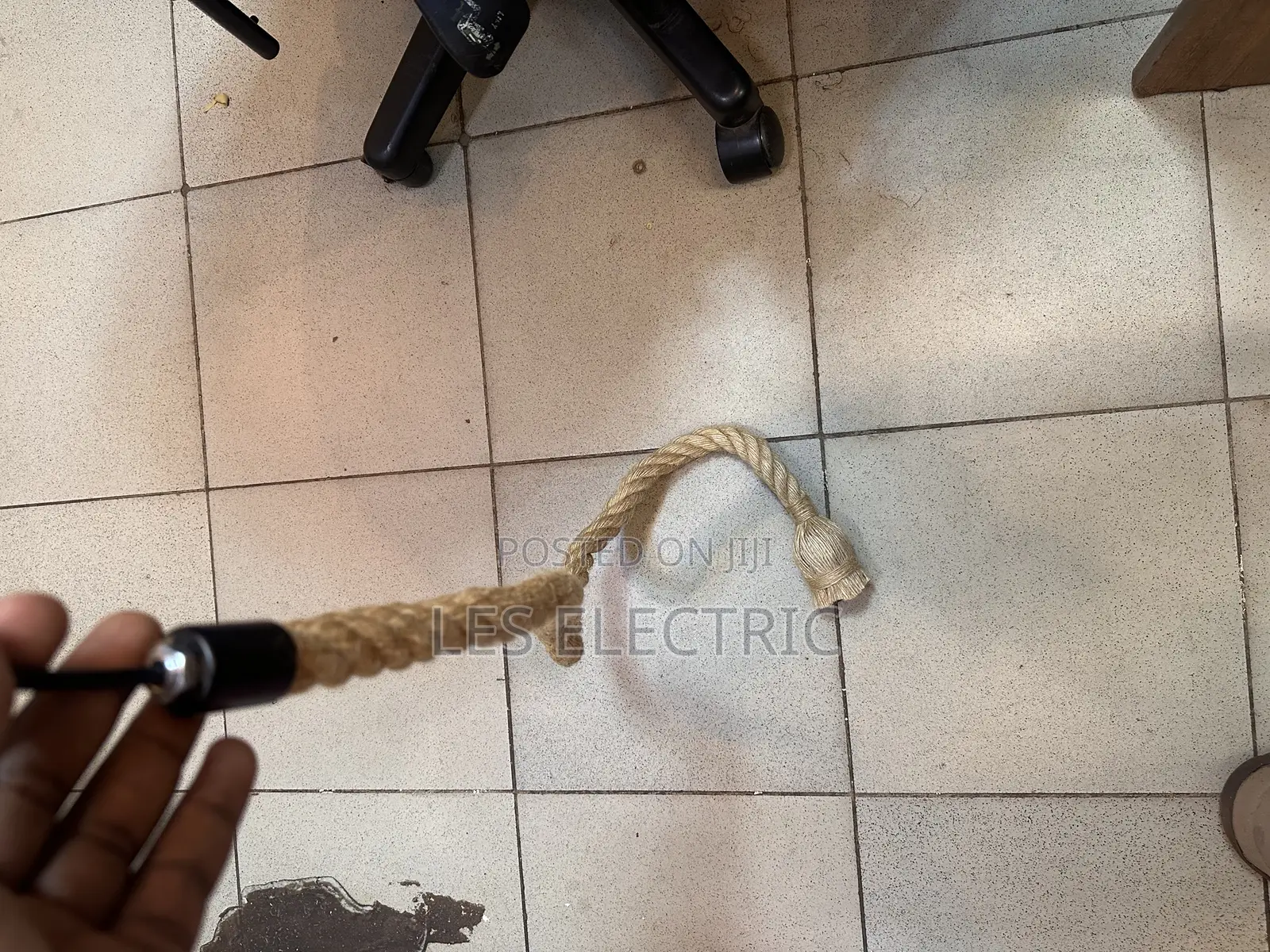 One Metre Rope Lampholder E27