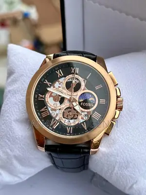 Black Golden Fossil Watch