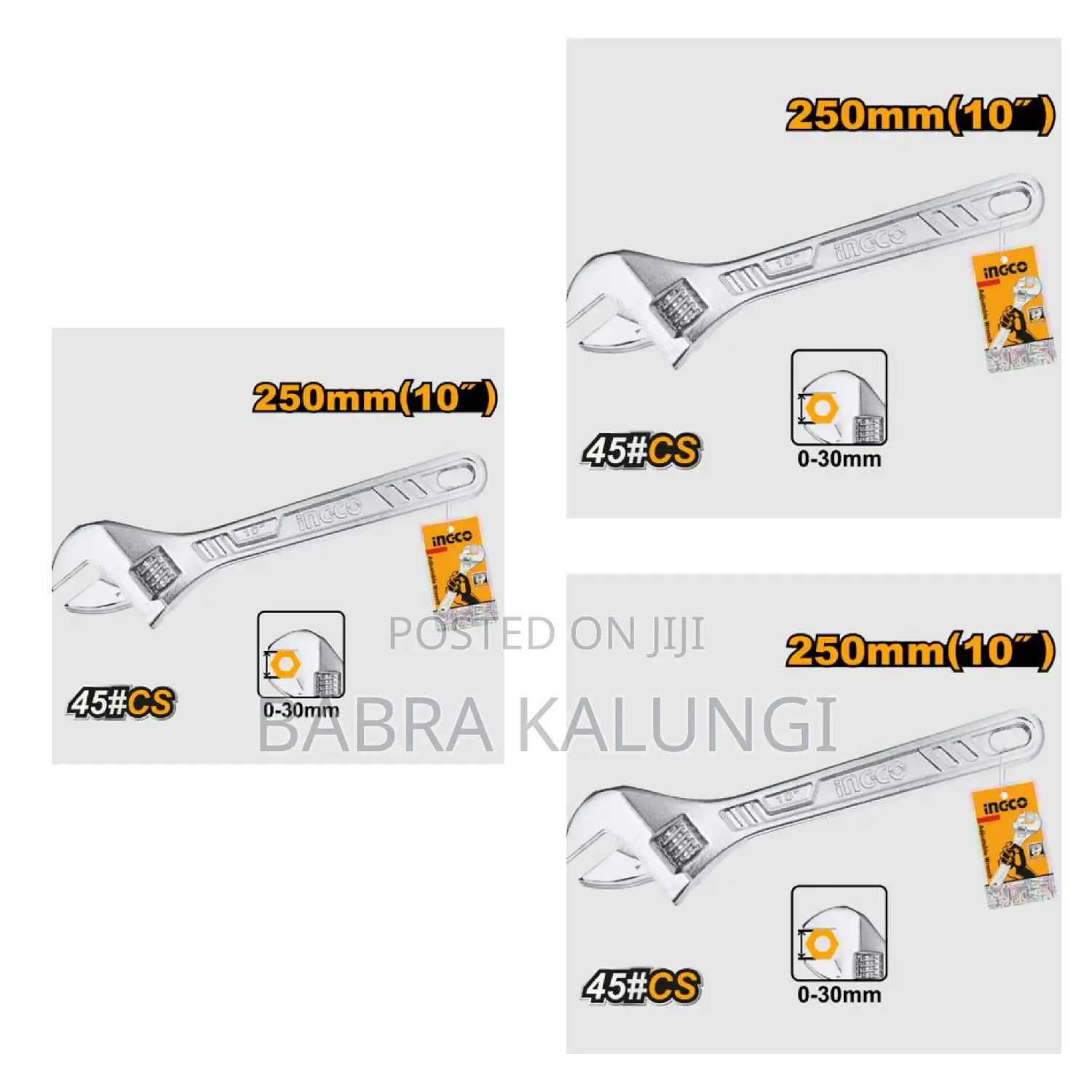 Pro Tools 250mm Adjustable Work Wrench