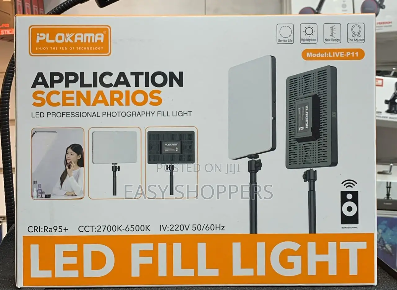 Plokama P11 Led Polaroid Tripod Ringlight Videography Light With Stand