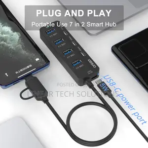 Usb C Hub,7 Ports Usb3.0