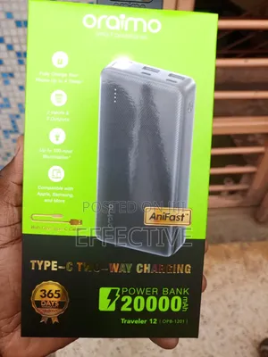 Oraimo Traveler 12 20000mah Power Bank Model Opb-1201