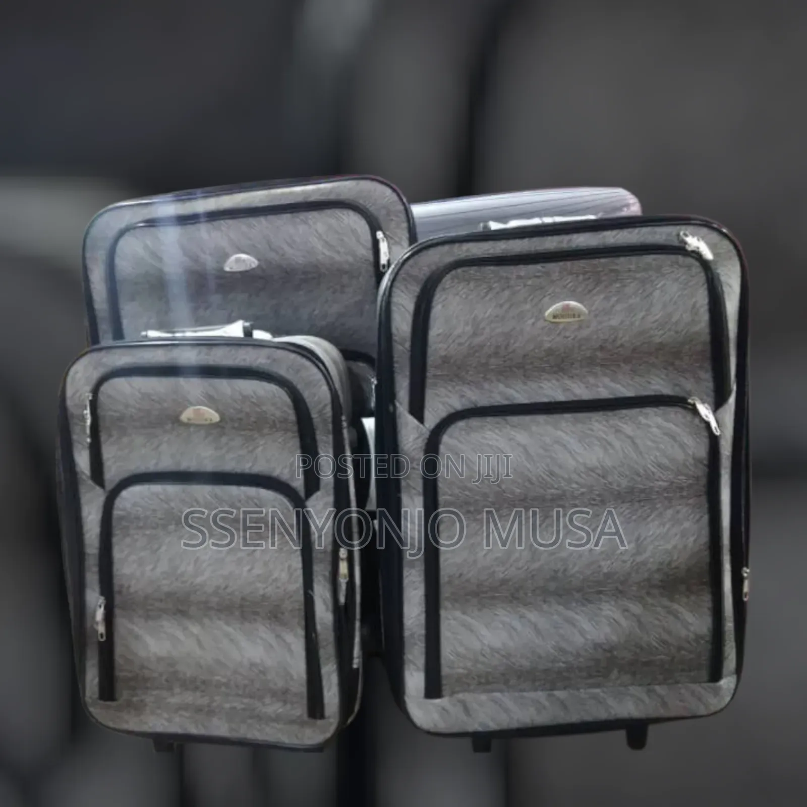 3-Piece Durable 2-Wheel Suitcase Set - Multiple Colors