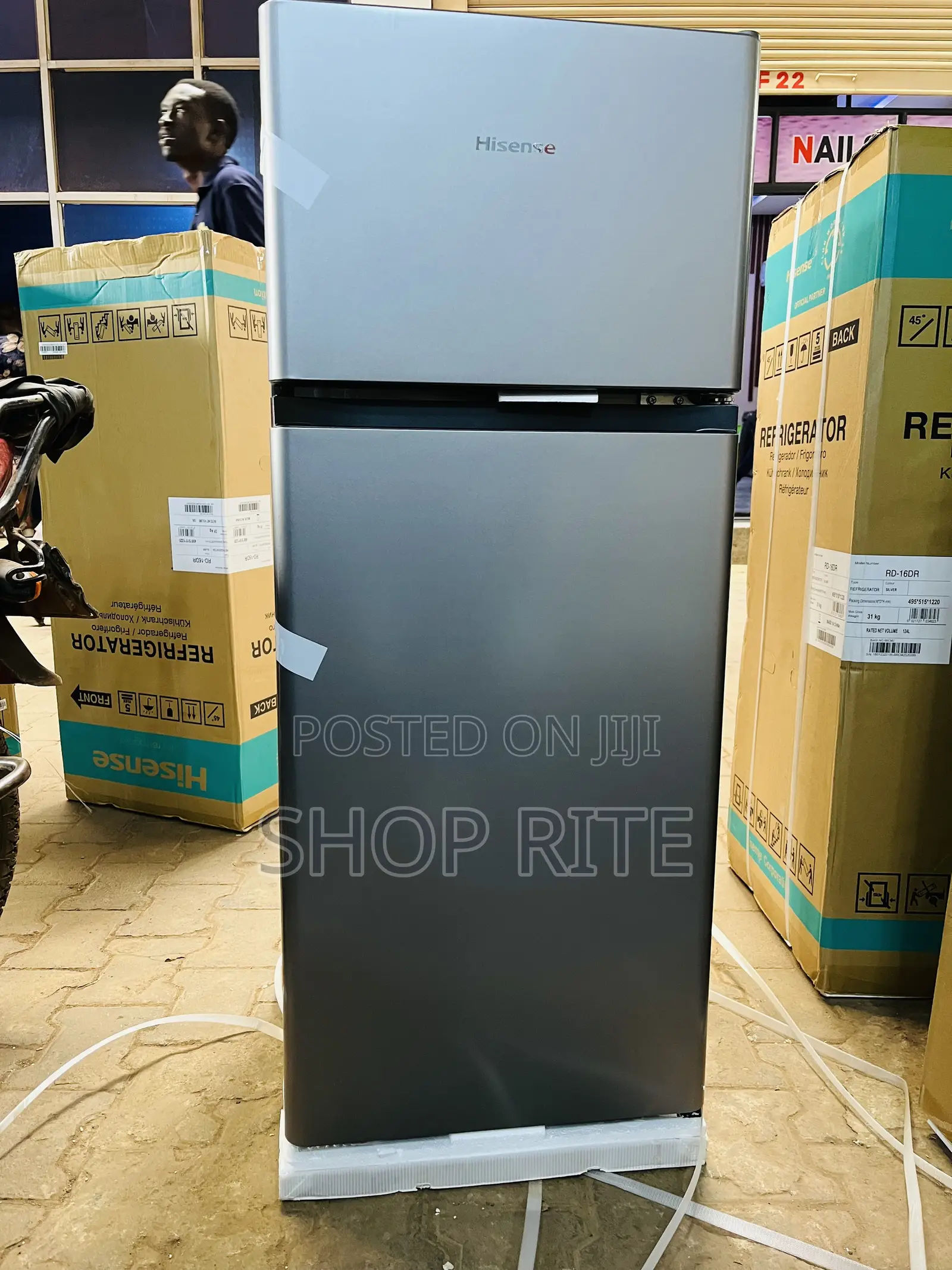 Hisense 160 Liters Double Door Refrigerator New Model