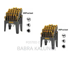 Ingco 26 PCS Screwdriver Set - Orange / Grey