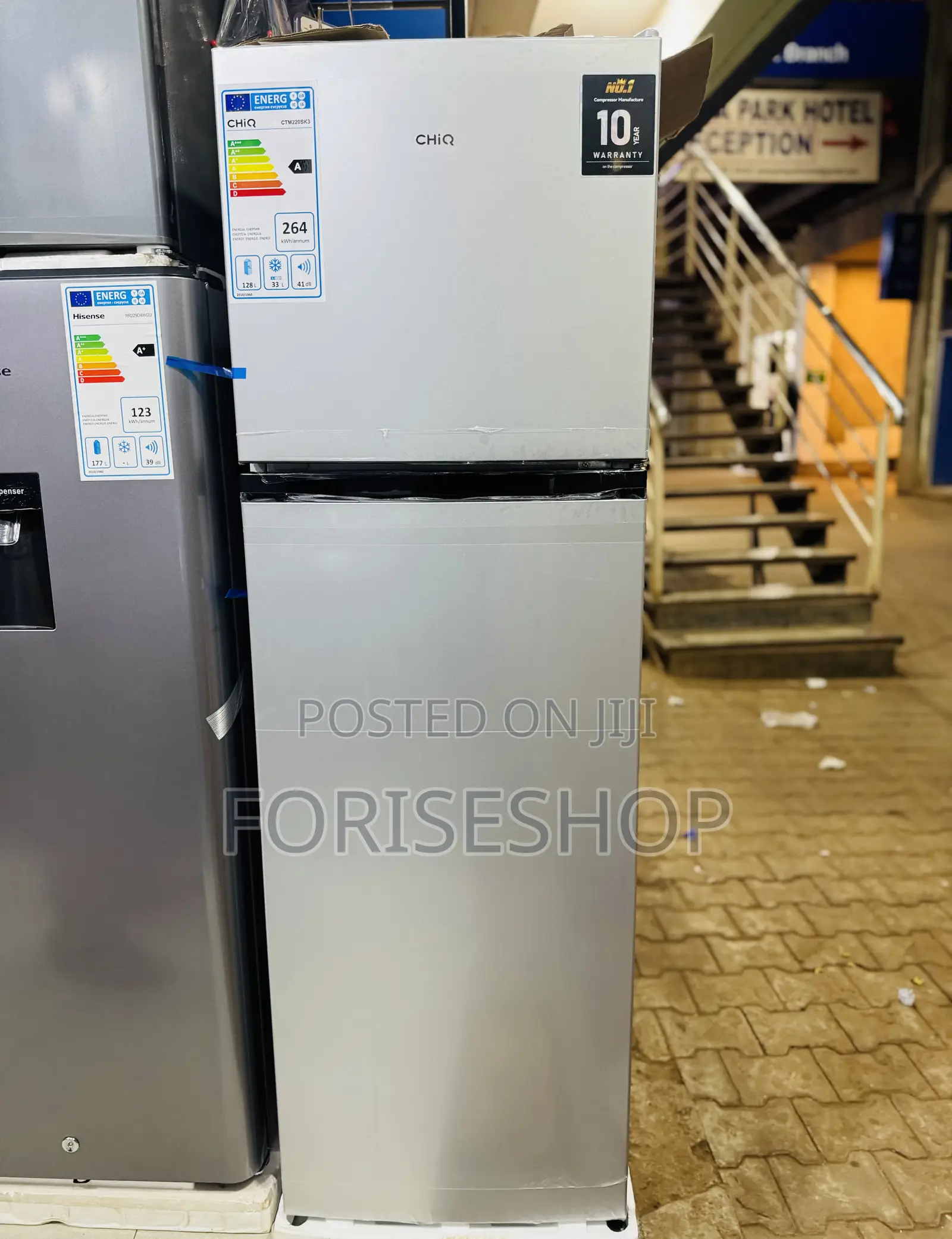 Chiq 220 Litres Double Doo Fridge