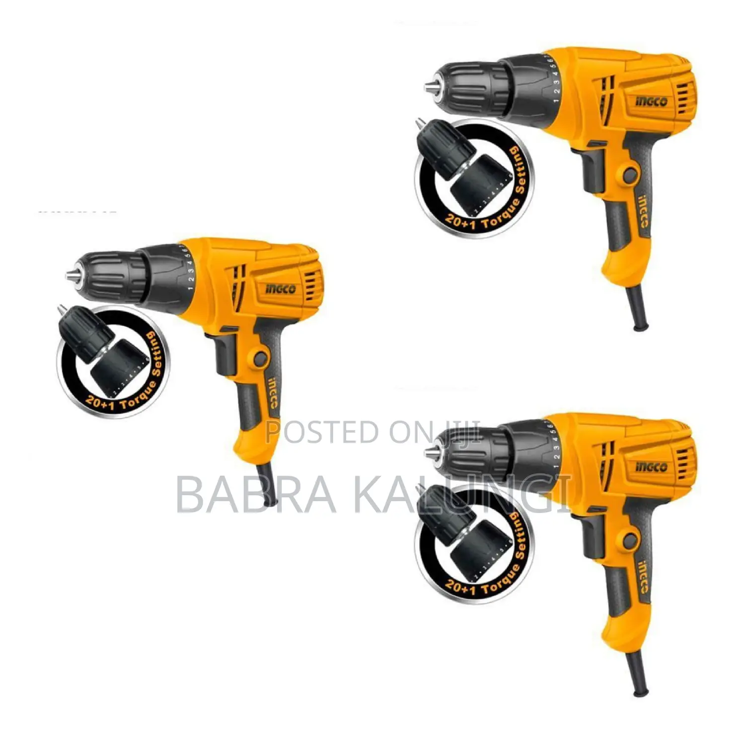 Ingco Ed2808 Electric Drill-Yellow