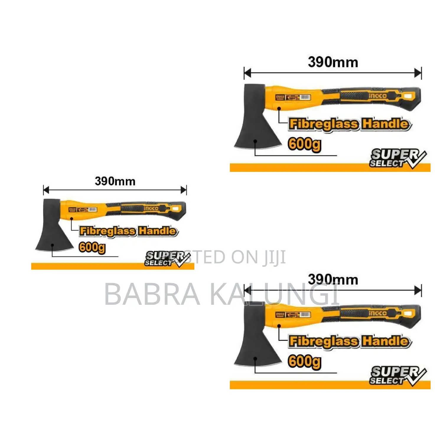 Ingco Axe - Orange, Black 600g