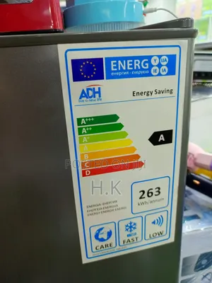 Adh Double-Door Refrigerator.