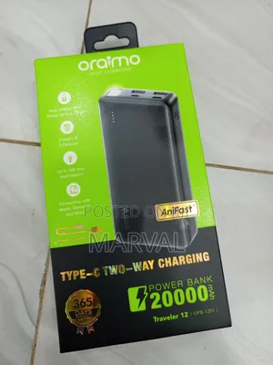 Oraimo Traveler 12 20000mah Power Bank (Model Opb-1201).